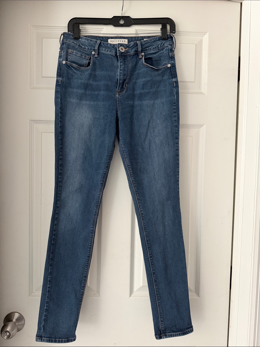 Mid Blue Skinny Jeans - Stretch Denim